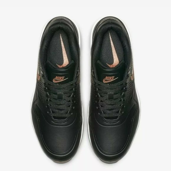 Nike women Air Max 1 G Golf Shoe AQ0865-002 Black Metall - Picture 9 of 10